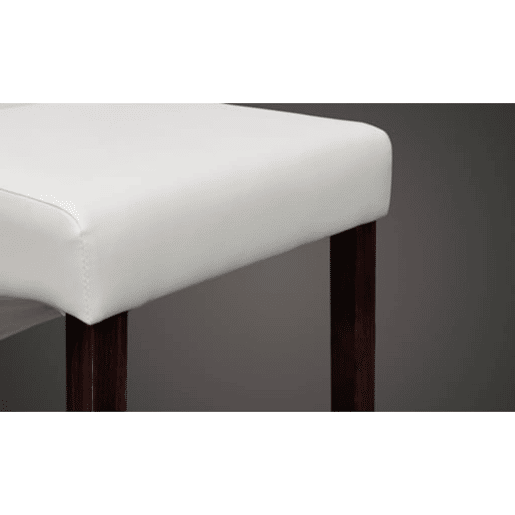 vidaXL Cadeiras de jantar 2 pcs couro artificial branco