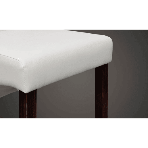 vidaXL Cadeiras de jantar 4 pcs couro artificial branco