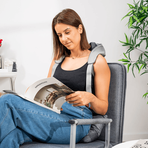 Aparelho de Massagem Recarregável 6D para o Pescoço e Costas Silax InnovaGoods Aparelho de Massagem Recarregável 6D para o Pescoço e Costas Silax InnovaGoods