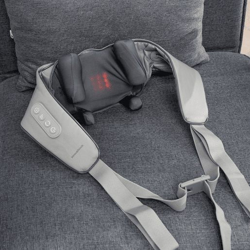 Aparelho de Massagem Recarregável 6D para o Pescoço e Costas Silax InnovaGoods Aparelho de Massagem Recarregável 6D para o Pescoço e Costas Silax InnovaGoods