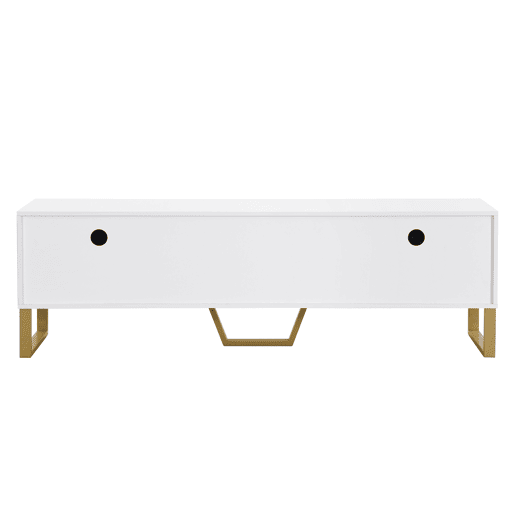 Móvel de TV 170cm de MDF com 4 portas e 2 gavetas,branco Móvel de TV 170cm de MDF com 4 portas e 2 gavetas,branco