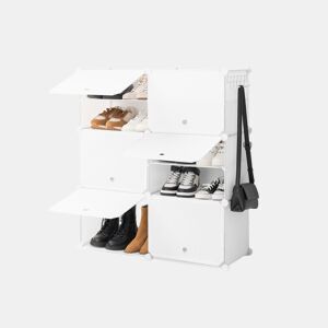 Sapateira Modular Portátil InnovaGoods Branco - 28 pares