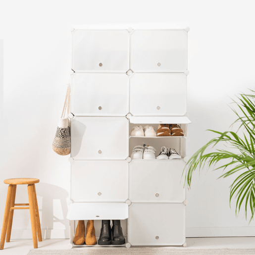 Sapateira Modular Portátil InnovaGoods Branco - 28 pares Sapateira Modular Portátil InnovaGoods Branco - 28 pares