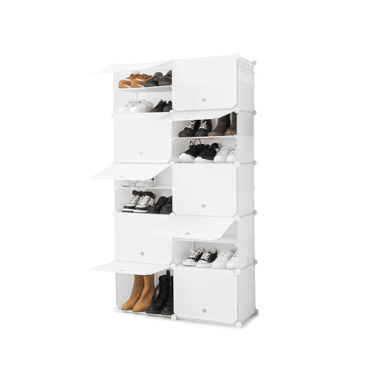 Sapateira Modular Portátil InnovaGoods Branco - 28 pares Sapateira Modular Portátil InnovaGoods Branco - 28 pares