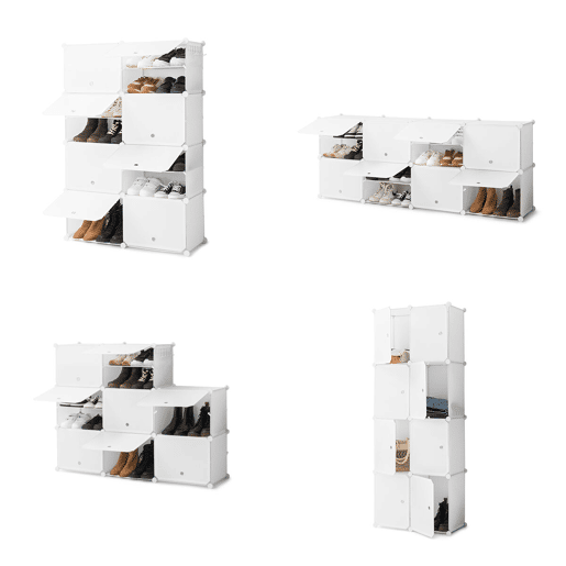 Sapateira Modular Portátil InnovaGoods Branco - 28 pares Sapateira Modular Portátil InnovaGoods Branco - 28 pares