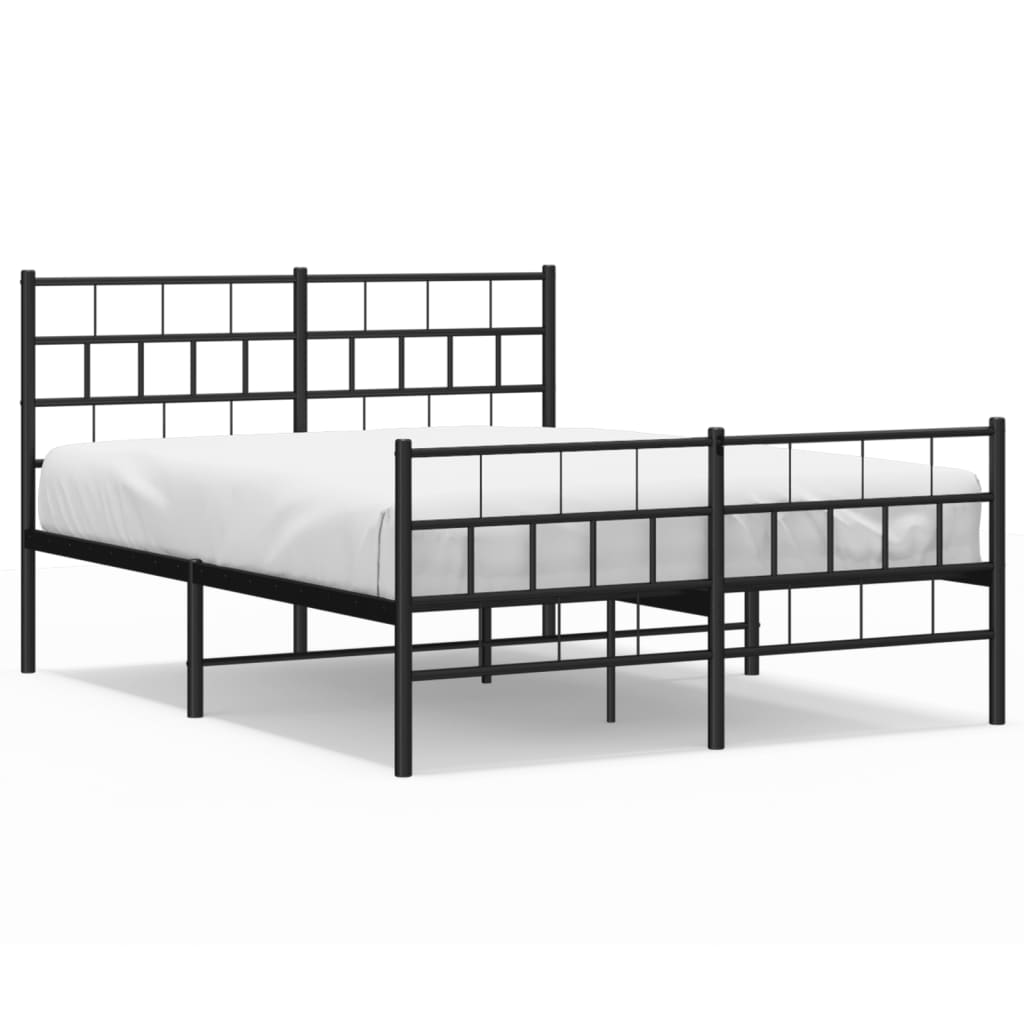 Estructura de cama 150x200 Negro