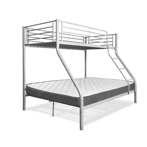 Beliche duplo metálico AS121 com colchão de 135 cm