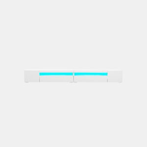 Móvel de TV 240cm de MDF com luz LED e 4 portas,branco