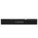 Mueble TV de panel de partículas con puertas abatibles 180 Mueble TV de panel de partículas con puertas abatibles 180 Blanco/ Negro