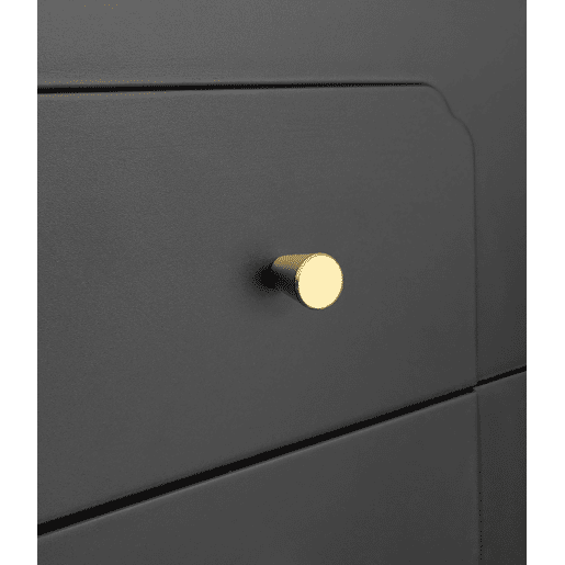 Móvel de TV 177cm de painel de partículas com 4 portas e 2 gavetas,preto