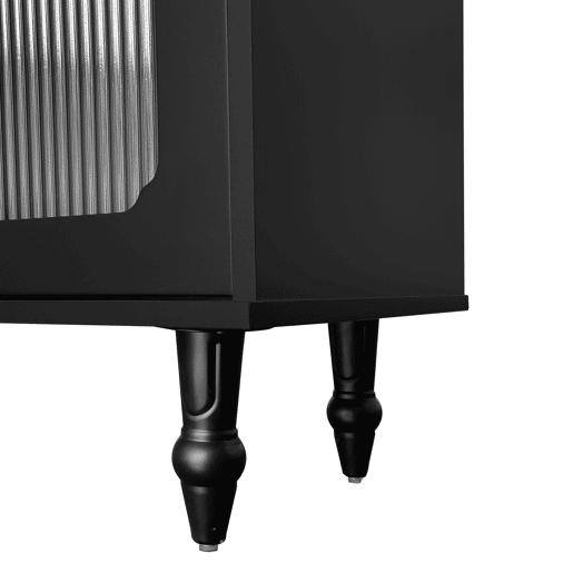 Móvel de TV 177cm de painel de partículas com 4 portas e 2 gavetas,preto