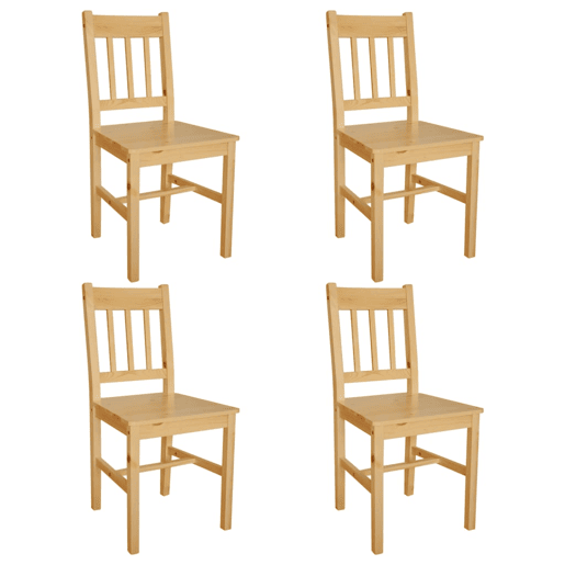 vidaXL Cadeiras de jantar 4 pcs madeira de pinho vidaXL Cadeiras de jantar 4 pcs madeira de pinho