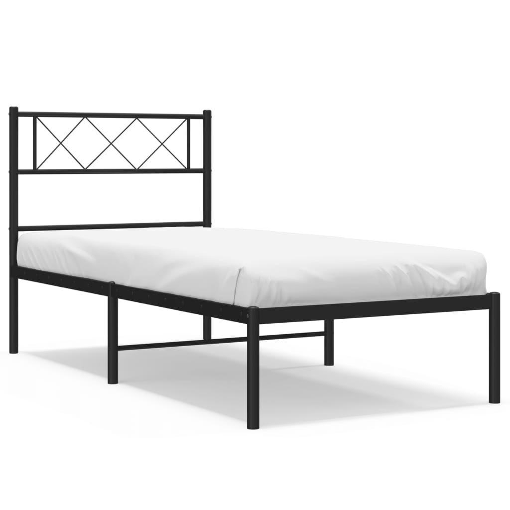 Estructura de cama 80x200 Negro