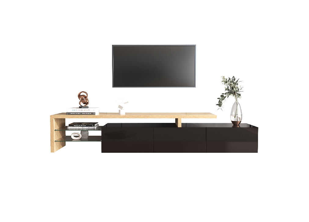 Mueble TV de mdf con 3 puertas 197