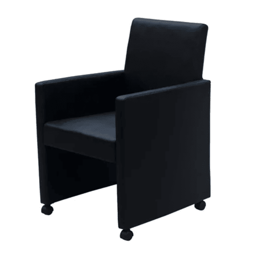 vidaXL Cadeiras de jantar 2 pcs couro artificial preto vidaXL Cadeiras de jantar 2 pcs couro artificial preto