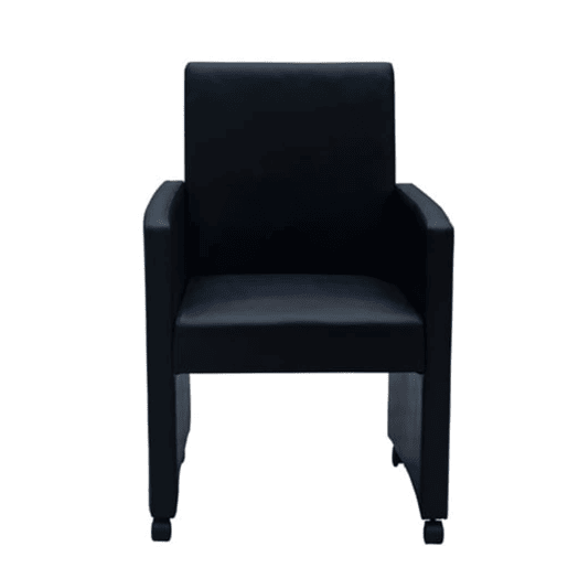 vidaXL Cadeiras de jantar 2 pcs couro artificial preto vidaXL Cadeiras de jantar 2 pcs couro artificial preto