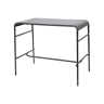 Mesa alta de jardim metálica, 4 lugares, Amelia 120cm, Antracite, 120x70x95 cm
