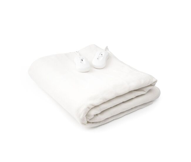 Calientacamas eléctrico doble blewarm innovagoods 60+60 w 140 x 160 cm blanco