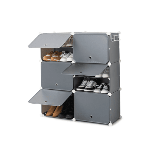 Sapateira Modular Portátil InnovaGoods Cinzento - 36 pares