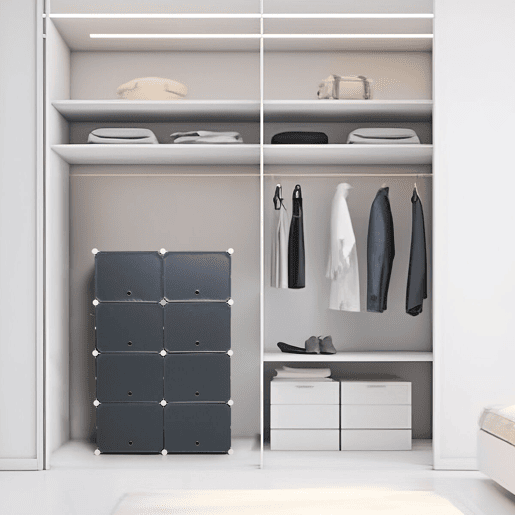 Sapateira Modular Portátil InnovaGoods Cinzento - 36 pares