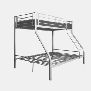 Beliche duplo metálico AS121 com colchão de 90 cm