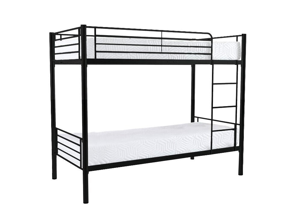 Oferta: litera metalica doble cama 90cm + 2 colchones