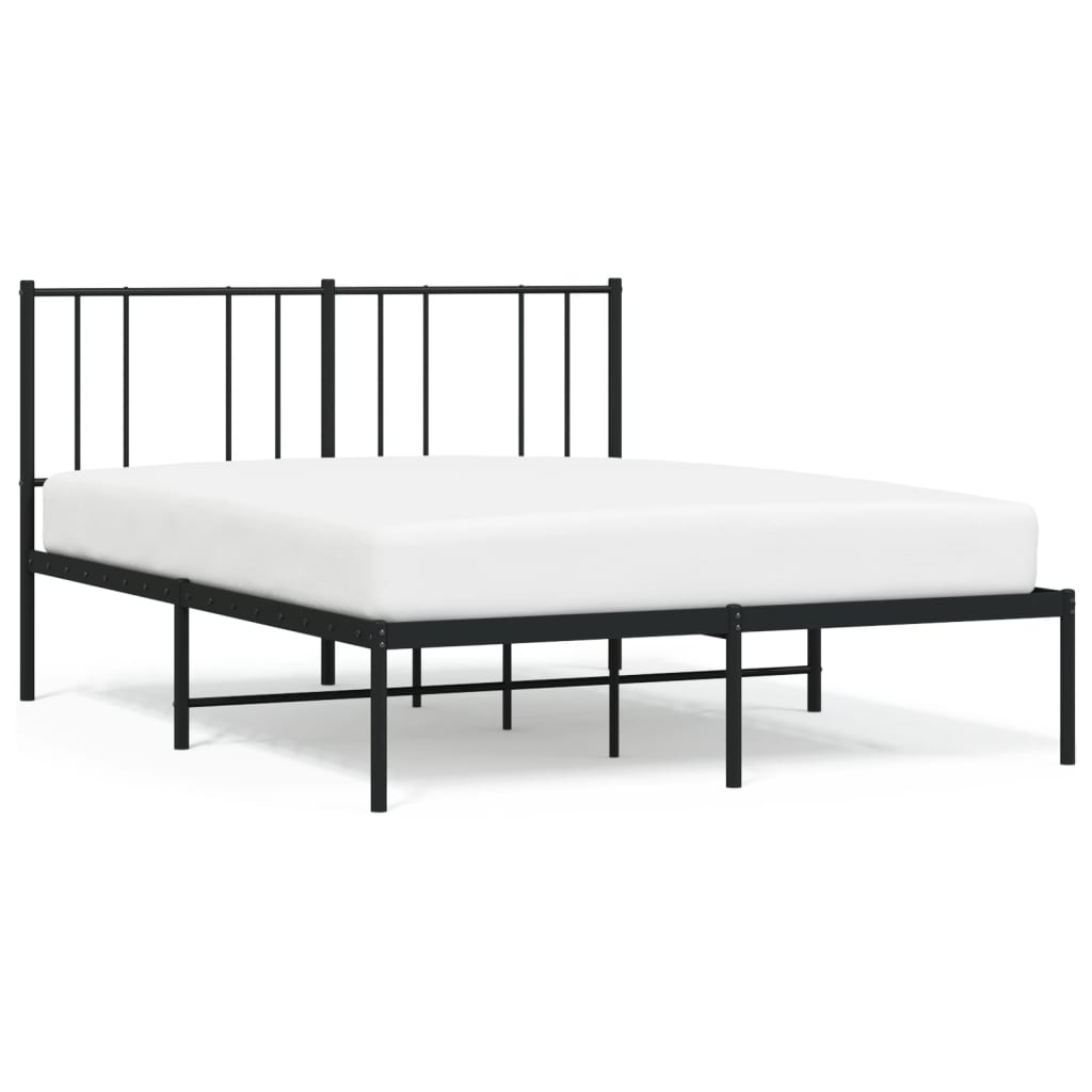 Estructura de cama 140x200 Negro