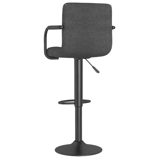 vidaXL Banco de bar tecido cinzento-escuro