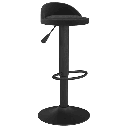 vidaXL Bancos de bar 2 pcs veludo preto