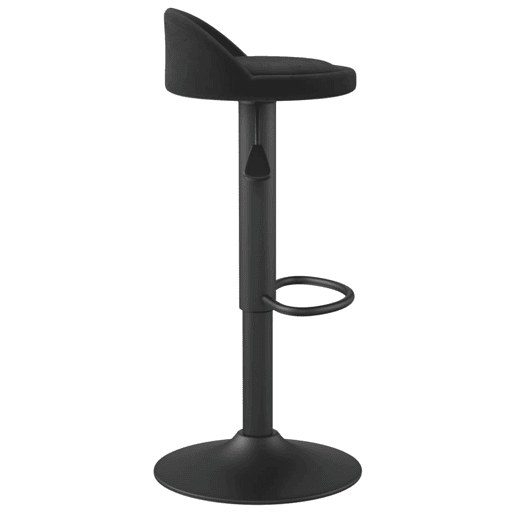 vidaXL Bancos de bar 2 pcs veludo preto