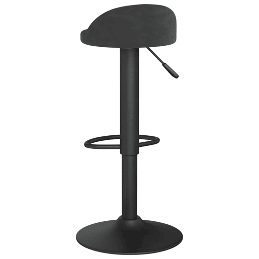 vidaXL Bancos de bar 2 pcs veludo preto