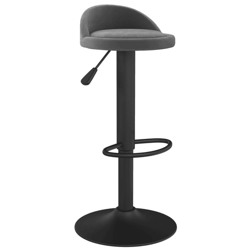 vidaXL Bancos de bar 2 pcs veludo cinzento-escuro vidaXL Bancos de bar 2 pcs veludo cinzento-escuro