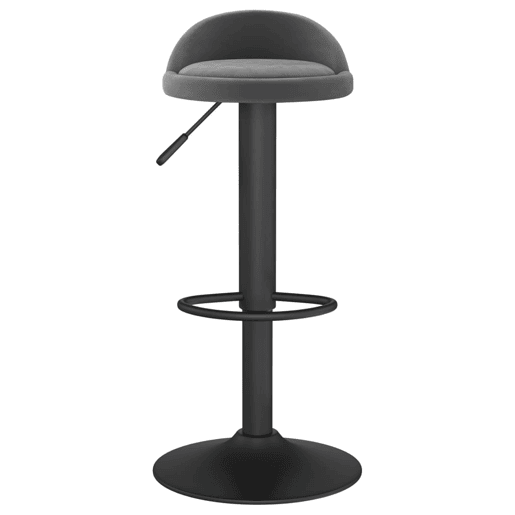 vidaXL Bancos de bar 2 pcs veludo cinzento-escuro vidaXL Bancos de bar 2 pcs veludo cinzento-escuro