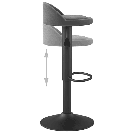 vidaXL Bancos de bar 2 pcs veludo cinzento-escuro vidaXL Bancos de bar 2 pcs veludo cinzento-escuro