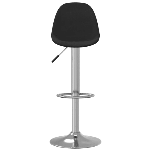 vidaXL Bancos de bar 2 pcs tecido preto vidaXL Bancos de bar 2 pcs tecido preto