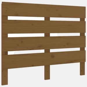 vidaXL Cabeceira de cama 100x3x80 cm pinho maciço castanho mel