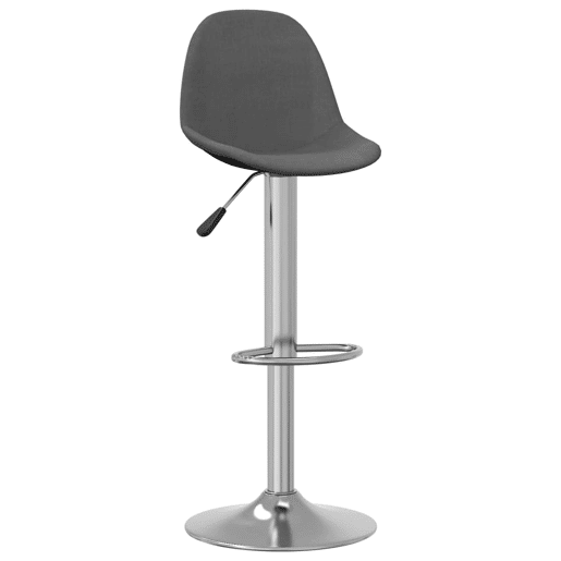 vidaXL Bancos de bar 2 pcs tecido cinzento-escuro vidaXL Bancos de bar 2 pcs tecido cinzento-escuro