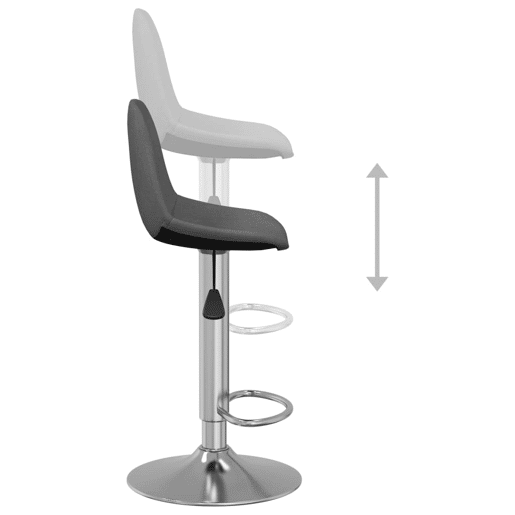 vidaXL Bancos de bar 2 pcs tecido cinzento-escuro vidaXL Bancos de bar 2 pcs tecido cinzento-escuro