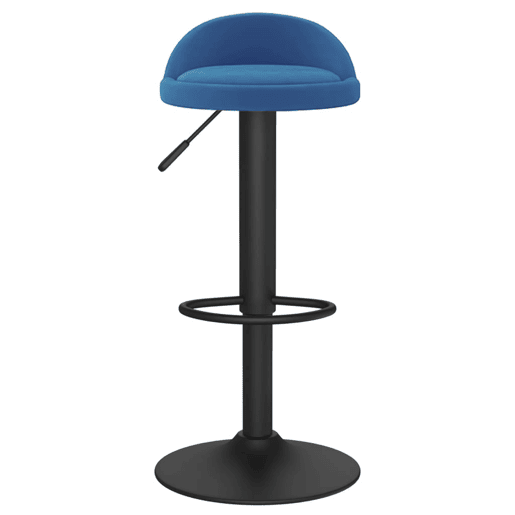 vidaXL Bancos de bar 2 pcs veludo azul vidaXL Bancos de bar 2 pcs veludo azul