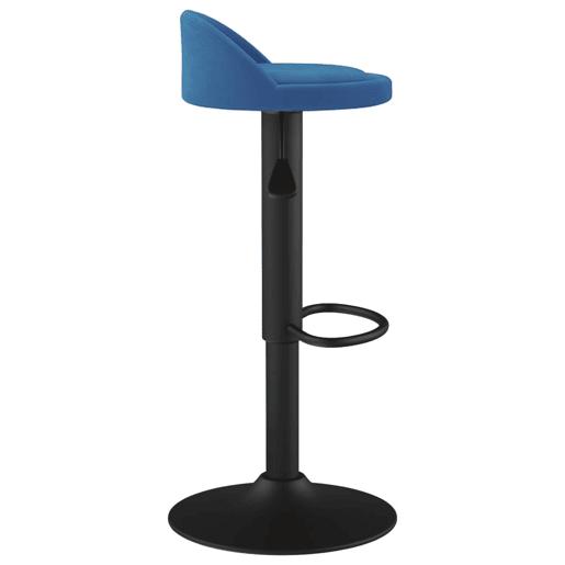 vidaXL Bancos de bar 2 pcs veludo azul vidaXL Bancos de bar 2 pcs veludo azul