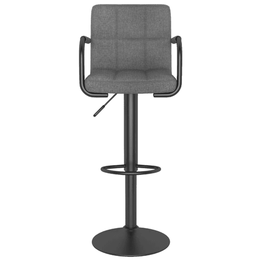 vidaXL Banco de bar tecido cinzento-claro vidaXL Banco de bar tecido cinzento-claro
