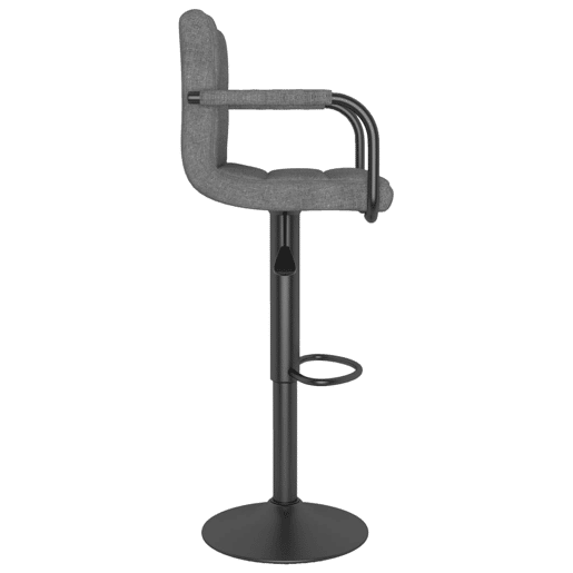 vidaXL Banco de bar tecido cinzento-claro vidaXL Banco de bar tecido cinzento-claro