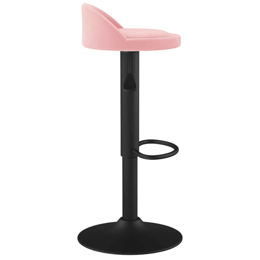 vidaXL Bancos de bar 2 pcs veludo rosa