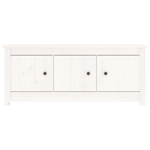 vidaXL Sapateira 110x38x45,5 cm pinho maciço branco vidaXL Sapateira 110x38x45,5 cm pinho maciço branco