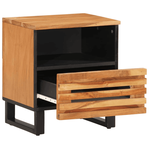 vidaXL Mesa de cabeceira 40x34x46 cm madeira de acácia maciça vidaXL Mesa de cabeceira 40x34x46 cm madeira de acácia maciça