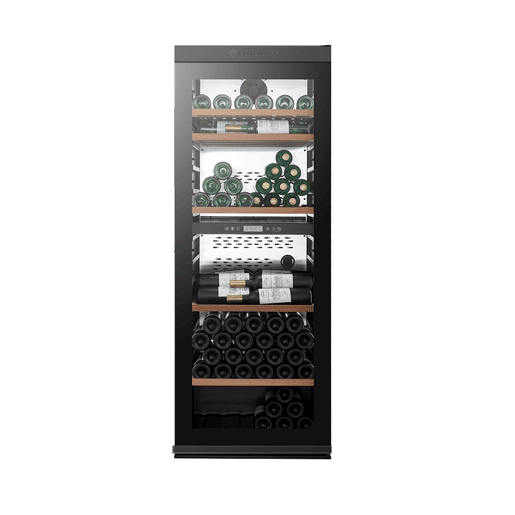 Cave de Vinho conectada CLIMADIFF MILLESIME190DB até 193 garrafas com 2 zonas de temperatura