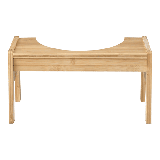 Banco de sanita com degrau Kalajoki bambu regulável em altura 21 x 42 x 30 cm natural en.casa Banco de sanita com degrau Kalajoki bambu regulável em altura 21 x 42 x 30 cm natural en.casa
