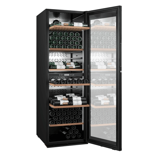 Cave de Vinho conectada CLIMADIFF MILLESIME240DB até 237 garrafas com 2 zonas de temperatura