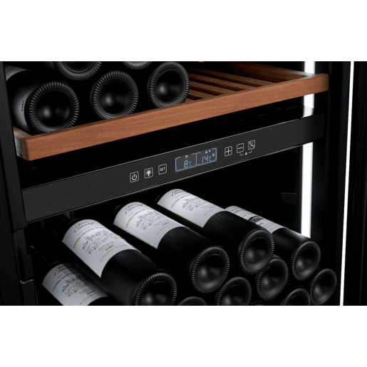 Cave de Vinho conectada CLIMADIFF MILLESIME140DB até 138 garrafas 2 com zonas de temperatura