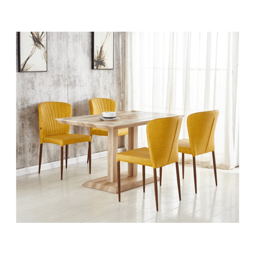 Mesa de jantar Alina - 130 x 80 x 75 cm - Carvalho